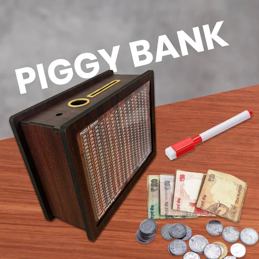 ā¹1,00,000 Money Saving Challenge Bank ā Wooden Savings Budgeting Gift for Adults