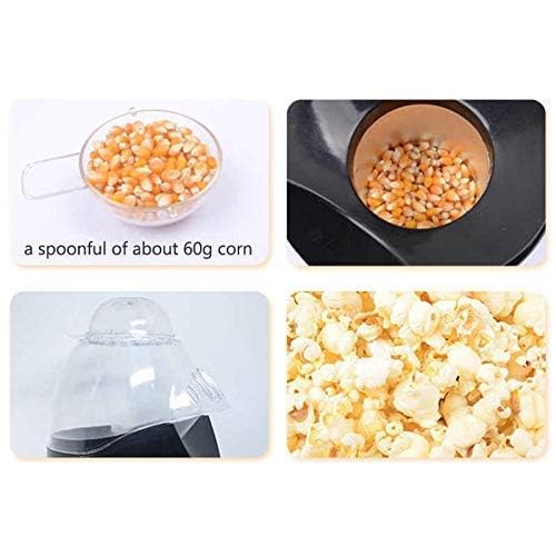 lectric Popcorn Maker Hot Air Popper Machine 1200W