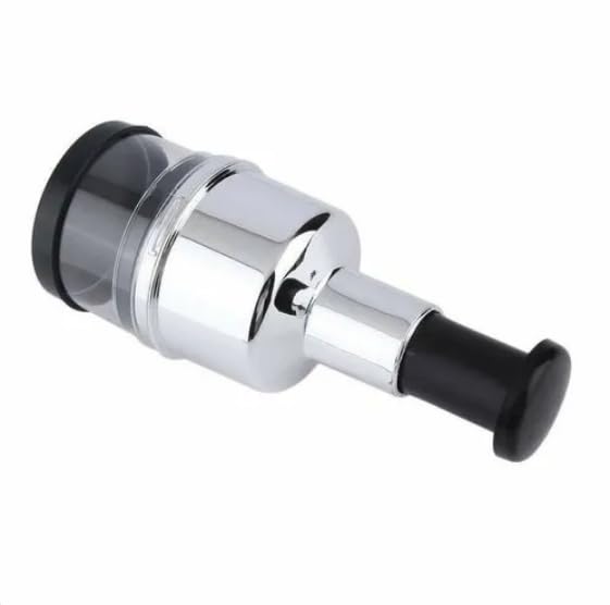 Silver Stainless Steel Onion & Garlic Hand Press Chopper